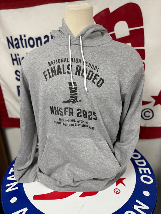 25 NHSFR Gray Hoodie - Black Logo - 2XL