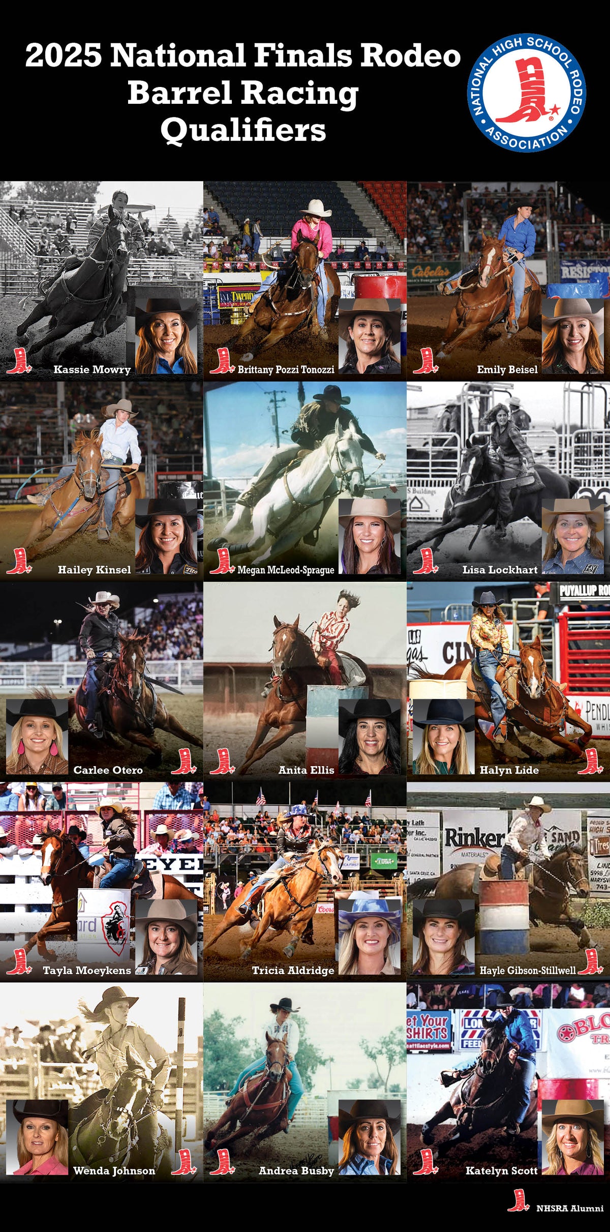 2025 NFR Signed Barrel Racing Banner — NHSRA Store