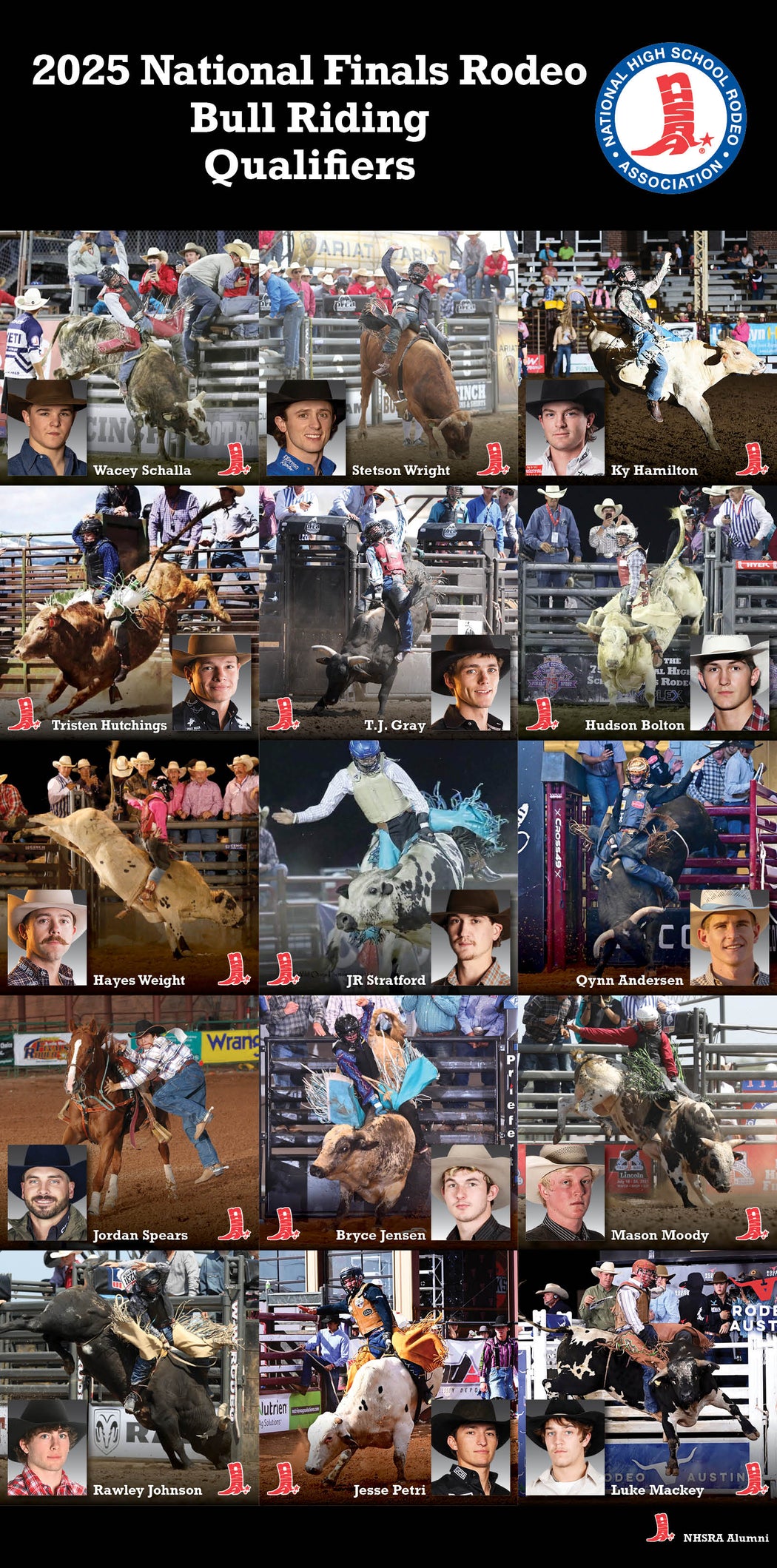 2025 NFR Signed Bull Riding Banner