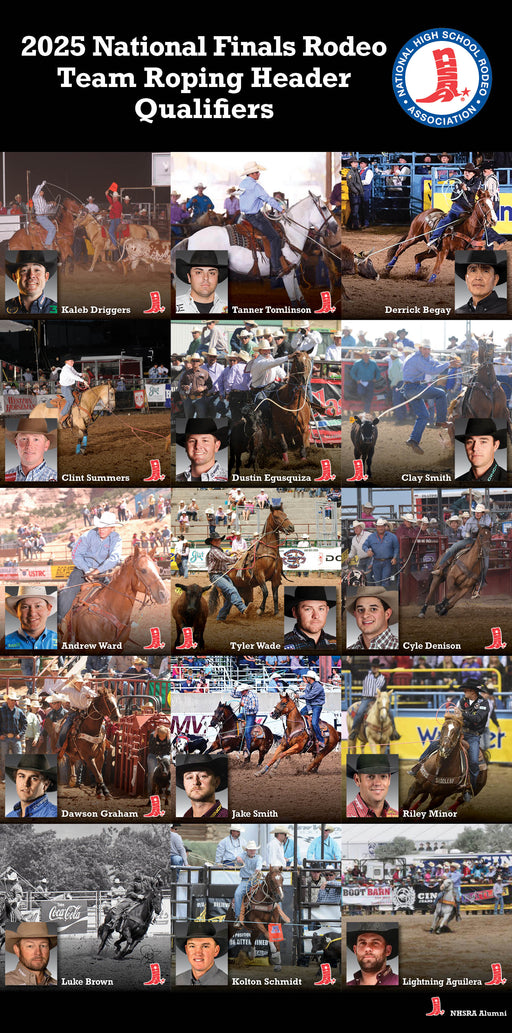 2025 NFR Signed Team Roping Header Banner