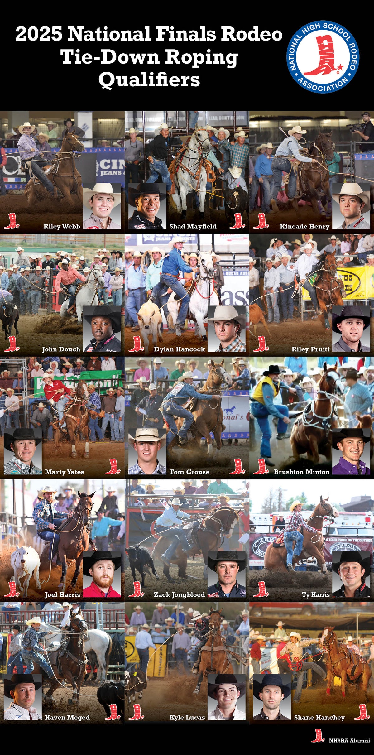 2025 NFR Signed Tie-Down Roping Banner — NHSRA Store